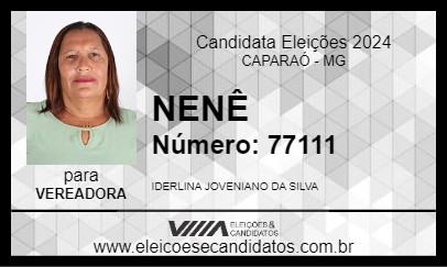 Candidato NENÊ 2024 - CAPARAÓ - Eleições