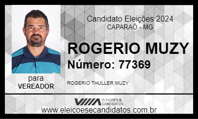 Candidato ROGERIO MUZY 2024 - CAPARAÓ - Eleições