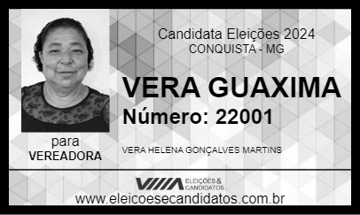 Candidato VERA GUAXIMA 2024 - CONQUISTA - Eleições