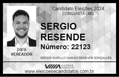 Candidato SERGIO RESENDE 2024 - CONQUISTA - Eleições