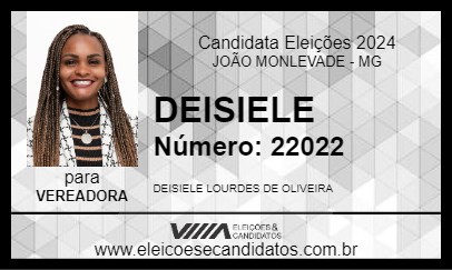 Candidato DEISIELE 2024 - JOÃO MONLEVADE - Eleições