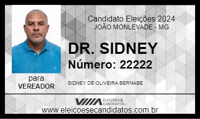 Candidato DR. SIDNEY 2024 - JOÃO MONLEVADE - Eleições