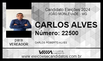 Candidato CARLOS ALVES 2024 - JOÃO MONLEVADE - Eleições