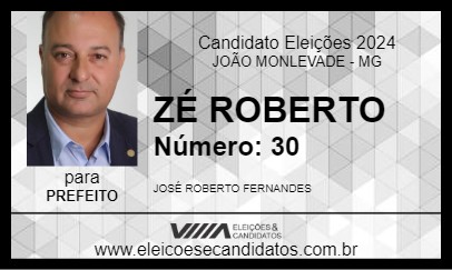 Candidato ZÉ ROBERTO 2024 - JOÃO MONLEVADE - Eleições