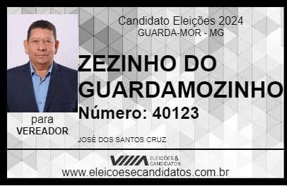 Candidato ZEZINHO DO GUARDAMOZINHO 2024 - GUARDA-MOR - Eleições