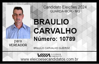 Candidato BRAULIO CARVALHO 2024 - GUARDA-MOR - Eleições