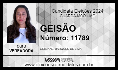 Candidato GEISÃO 2024 - GUARDA-MOR - Eleições