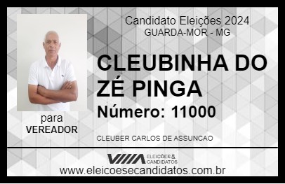 Candidato CLEUBINHA DO ZÉ PINGA 2024 - GUARDA-MOR - Eleições