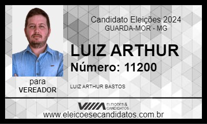 Candidato LUIZ ARTHUR 2024 - GUARDA-MOR - Eleições