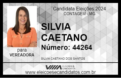 Candidato SILVIA CAETANO 2024 - CONTAGEM - Eleições