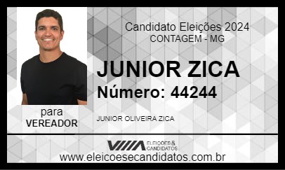 Candidato JUNIOR ZICA 2024 - CONTAGEM - Eleições