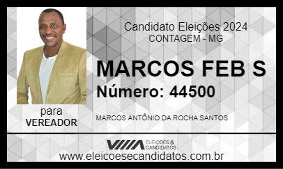 Candidato MARCOS FEB S 2024 - CONTAGEM - Eleições