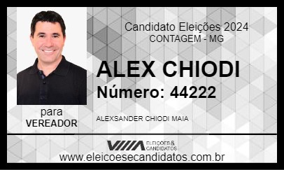 Candidato ALEX CHIODI 2024 - CONTAGEM - Eleições