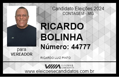 Candidato RICARDO BOLINHA 2024 - CONTAGEM - Eleições