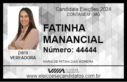 Candidato FATINHA MANANCIAL 2024 - CONTAGEM - Eleições