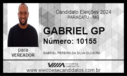 Candidato GABRIEL GP 2024 - PARACATU - Eleições