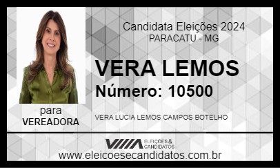 Candidato VERA LEMOS 2024 - PARACATU - Eleições