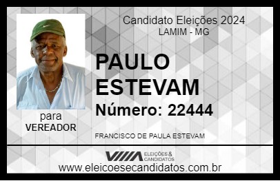 Candidato PAULO ESTEVAM 2024 - LAMIM - Eleições