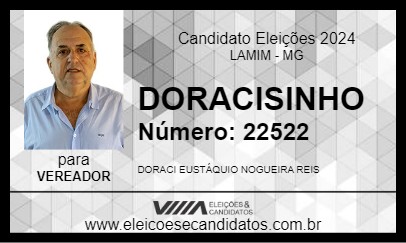 Candidato DORACISINHO 2024 - LAMIM - Eleições