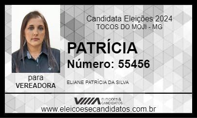 Candidato PATRÍCIA 2024 - TOCOS DO MOJI - Eleições