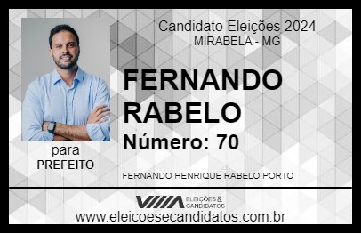 Candidato FERNANDO RABELO 2024 - MIRABELA - Eleições