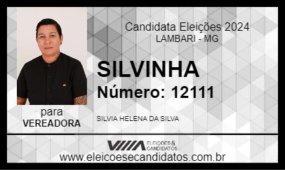 Candidato SILVINHA 2024 - LAMBARI - Eleições