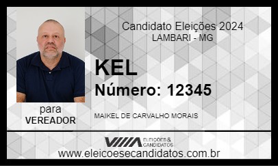 Candidato KEL 2024 - LAMBARI - Eleições