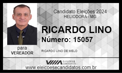 Candidato RICARDO LINO 2024 - HELIODORA - Eleições