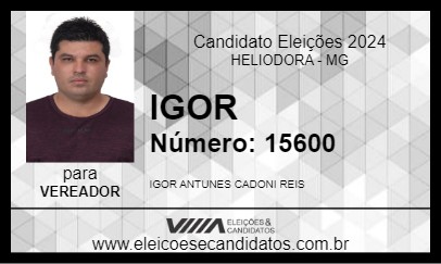 Candidato IGOR 2024 - HELIODORA - Eleições