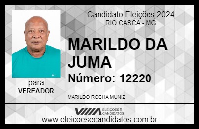 Candidato MARILDO DA JUMA 2024 - RIO CASCA - Eleições