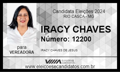 Candidato IRACY CHAVES 2024 - RIO CASCA - Eleições