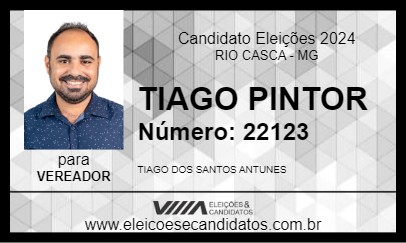 Candidato TIAGO PINTOR 2024 - RIO CASCA - Eleições