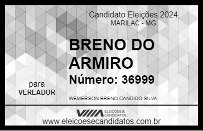 Candidato BRENO DO ARMIRO 2024 - MARILAC - Eleições