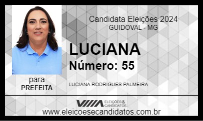 Candidato LUCIANA 2024 - GUIDOVAL - Eleições