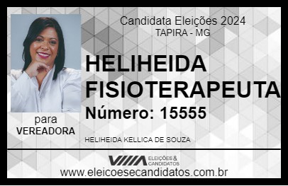 Candidato HELIHEIDA FISIOTERAPEUTA 2024 - TAPIRA - Eleições