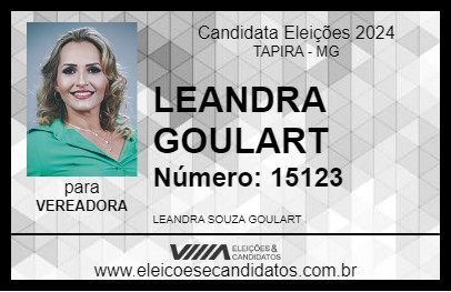 Candidato LEANDRA GOULART 2024 - TAPIRA - Eleições