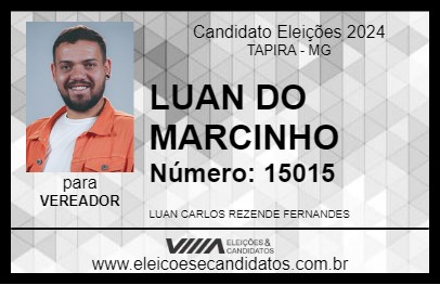 Candidato LUAN DO MARCINHO 2024 - TAPIRA - Eleições