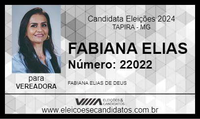 Candidato FABIANA ELIAS 2024 - TAPIRA - Eleições