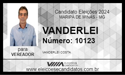 Candidato VANDERLEI 2024 - MARIPÁ DE MINAS - Eleições