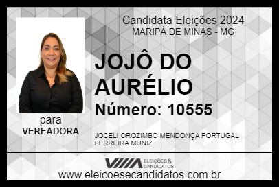 Candidato JOJÔ DO AURÉLIO 2024 - MARIPÁ DE MINAS - Eleições