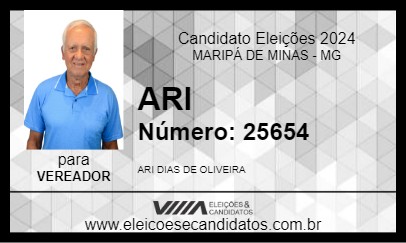 Candidato ARI 2024 - MARIPÁ DE MINAS - Eleições