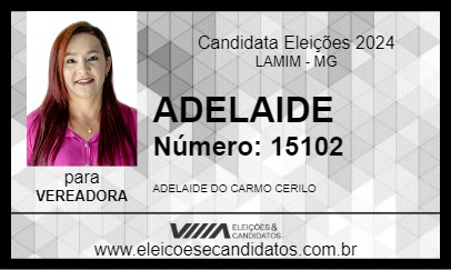 Candidato ADELAIDE 2024 - LAMIM - Eleições