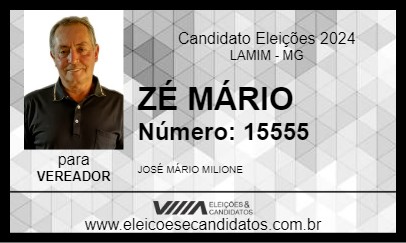 Candidato ZÉ MÁRIO 2024 - LAMIM - Eleições