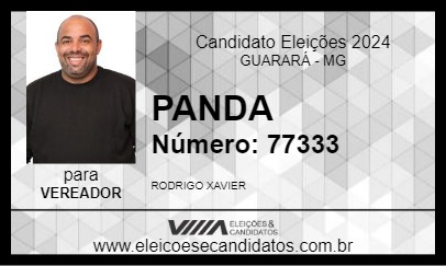 Candidato PANDA 2024 - GUARARÁ - Eleições