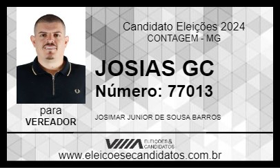 Candidato JOSIAS GC 2024 - CONTAGEM - Eleições