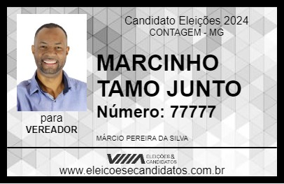 Candidato MARCINHO TAMO JUNTO 2024 - CONTAGEM - Eleições