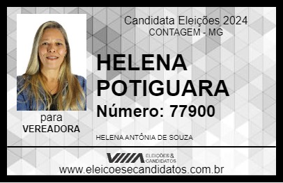 Candidato HELENA POTIGUARA 2024 - CONTAGEM - Eleições