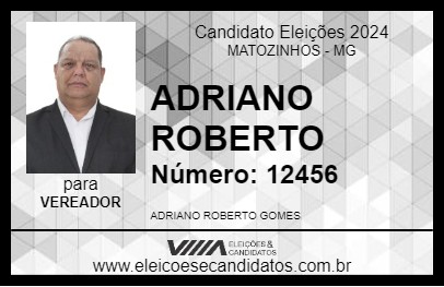 Candidato ADRIANO ROBERTO 2024 - MATOZINHOS - Eleições