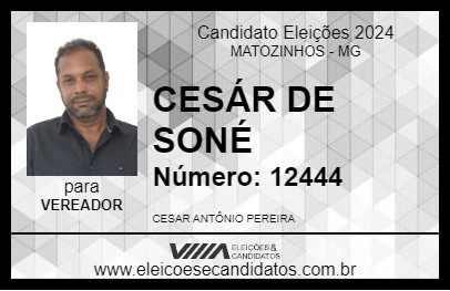 Candidato CESÁR DE SONÉ 2024 - MATOZINHOS - Eleições