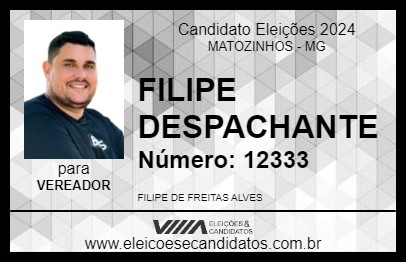 Candidato FILIPE DESPACHANTE 2024 - MATOZINHOS - Eleições